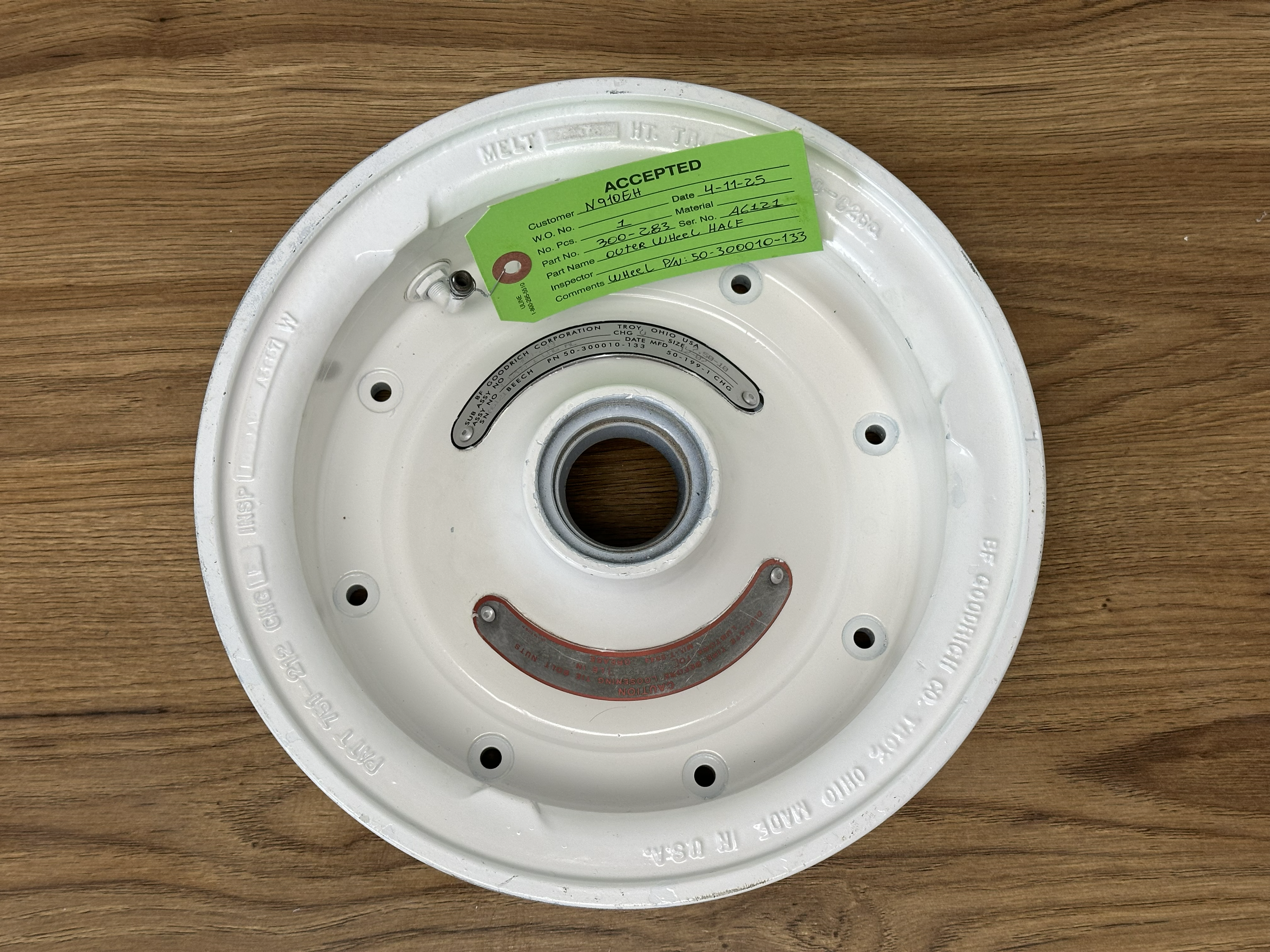 OUTER WHEEL HALF KING AIR 3-1208-1 CHG AC